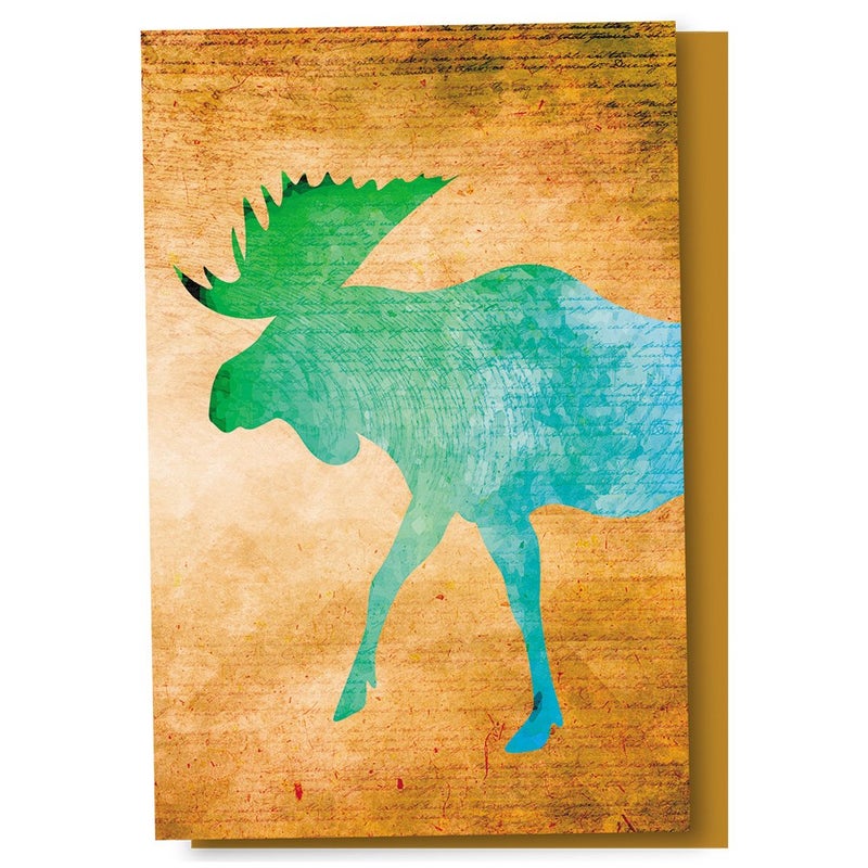 Tree-Free Greetings EcoNotes 12 Count Vibrant Moose All Occasion Notecard Set with Envelopes, 4 x 6 Inches (FS56703) - Image 1